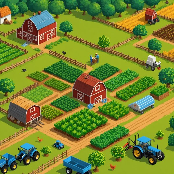 Comment les jeux de gestion de ferme peuvent-ils enseigner les principes de l'agriculture durable ?